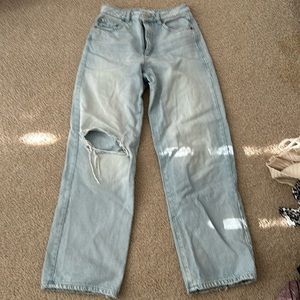 wide leg jeans